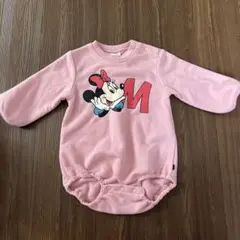 Disney ディズニー　ミニー　ロンパース　トレーナー　裏起毛　80センチ