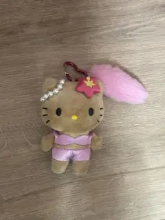 日焼けキティ ぬいぐるみキーホルダー ハローキティ