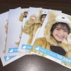 下田衣珠季 日向坂46 どうぶつ着ぐるみ 生写真 4種コンプ