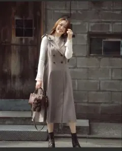 新品Natural Beauty Basicダブルブレストノースリーブワンピース