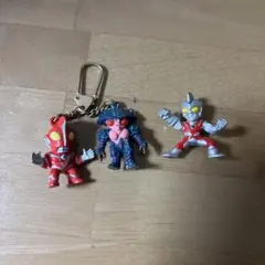 超人力霸王模型三體組 附鑰匙圈