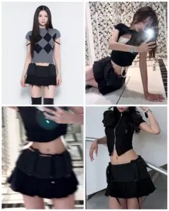 THEREDTHREAD S ring pleats skirt full - メルカリ