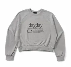 dayday グレー クロップドスウェットのサムネイル