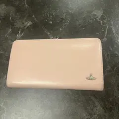 ✨【大人気】✨ヴィヴィアンウエストウッド がま口 長財布 ピンクベージュ