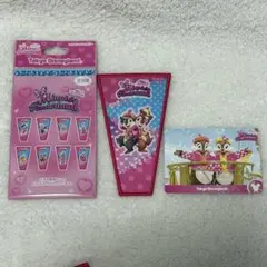ディズニーパルパルーザ　ワッペンアクセサリー＆カード　チップ&デール