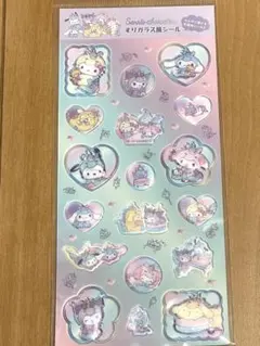 【新品未使用】サンリオ　すりガラス風シール　 ユニコーン♡