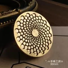 ⭐水玉スパイラル⭐シーリングスタンプヘッド⭐D-181