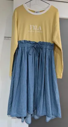 アプレレクール FILAコラボ 長袖ワンピース