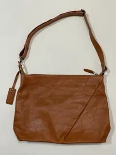 マザーハウス 2way ショルダーバッグ レザー キャメル
