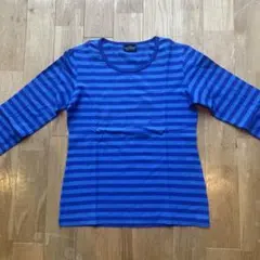 marimekko ブルーストライプ 長袖Tシャツのサムネイル