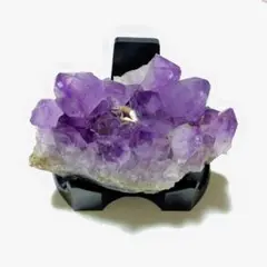 アメジスト結晶 黒スタンド付き