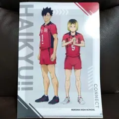 ハイキュー　くら寿司　音駒高校　クリアファイル　ビッくらポン　孤爪研磨　黒尾鉄朗