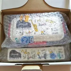 スケーター/スヌーピー 抗菌食洗機対応ふわっと弁当箱＆箸スプーンセットのサムネイル