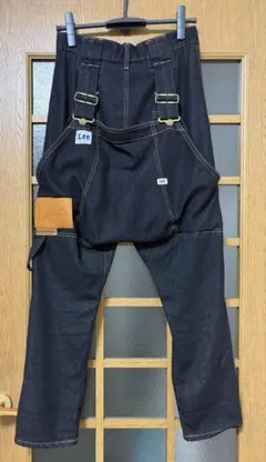 メルシーボークー Leeコラボ サルエルデニムパンツ ブラック