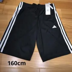 adidas ハーフパンツ 160cm ブラック/ホワイト