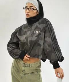 who's who gallary ロゴナイロントラックジャケット 迷彩