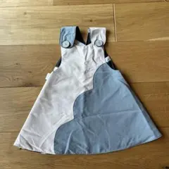 美品　marlmarl スリーブレスエプロンドレス リバーシブル