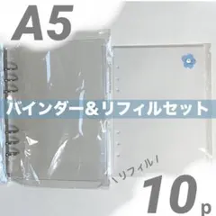 レア⭐️シール帳 A5クリアバインダー シールリフィル10 台紙 シート ボンボン