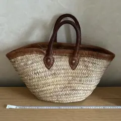 編み込みハンドル かごバッグ 巾着型 - メルカリ