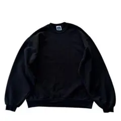 90s メキシコ製 Red Eagle 無地 スウェット M 黒 セットイン