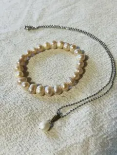 淡水パールセット〜伊勢真珠館とハワイにて購入〜6月の誕生石蟹座のお守り