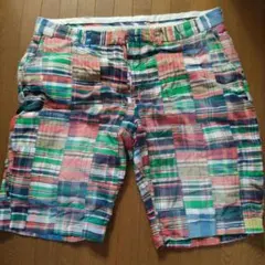 ポロラルフローレン　パッチワーク　ショートパンツ　38