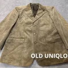 【希少・緑タグ】UNIQLO 肉厚・太畝コーデュロイ テーラードジャケット　M