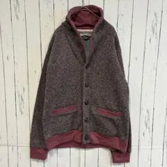 クアッシュ　アウター　カーディガン　起毛素材　アウター　カジュアル　　L