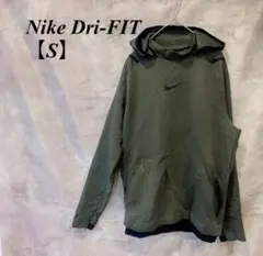 Nike Dri-FIT【S】オリーブグリーン パーカー ナイキ　ドライフィット