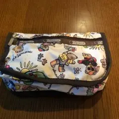 レスポートサック ポーチ 犬柄　◯