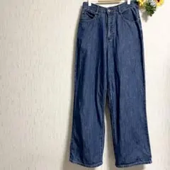 SEASON REASON ブルーデニム ワイドパンツ M しまむら