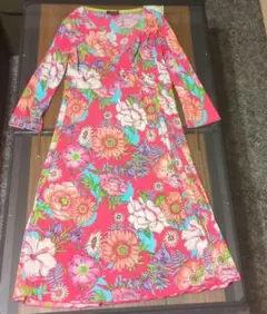 Regina Romantico 花柄 カシュクールワンピース 36のサムネイル