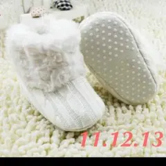 ♡baby girl boy♡モコモコ ニット ベビー シューズ ソックス