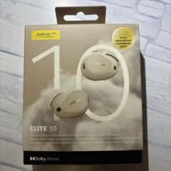 新品未開封 Jabra Elite 10 クリーム 保証書付 Jabra（ジャブラ） Jabra Elite 10 クリーム ワイヤレスイヤホン