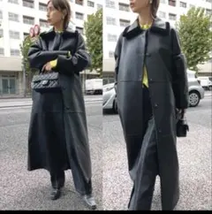 Ameri リバーシブル　フェイク　ムートン　ファー　コート