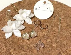 掘り出し　未使用　ピアスセット　6点