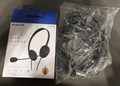 エレコム 有線 ヘッドセット 小型　HS-HP14STBK