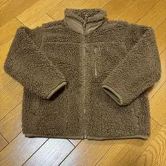 UNIQLOユニクロ　ボアフリースジャンパー　110 茶色ブラウン