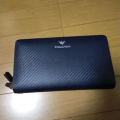 William POLO 長財布 ラウンドファスナー カーボン調のサムネイル