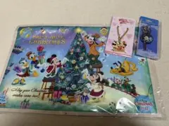 ディズニー　クリスマスランチョンマット&チャームセット