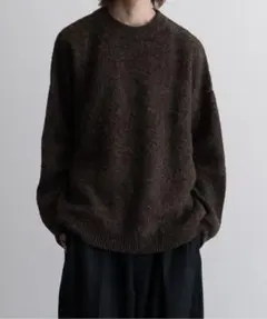 Casper John モヘアウールミックスセーター ブラウン