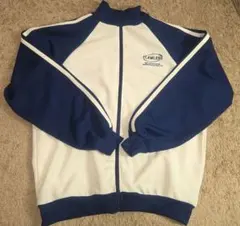CHIPCLIP ジップアップジャケット ホワイト/ネイビー Mサイズ ジャージ