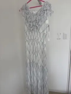 【早い者勝ち】☆ SNIDEL プリントプリーツワンピース　水色　スナイデル