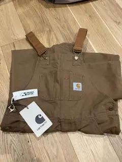 Carhartt オーガニックコットン ブラウンオーバーオールのサムネイル
