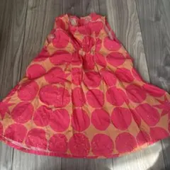 BREEZE ピンク ドット柄 ノースリーブワンピース 100cm