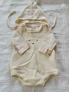 petit main ミッフィー　ロンパース　サイズ70 帽子付き