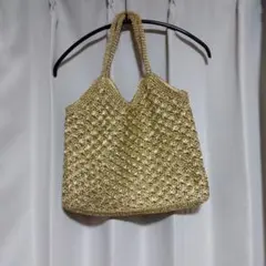 ビューティ＆ユース　ゴールドメッシュバッグ