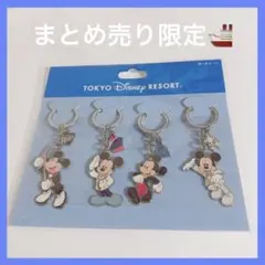 【新品・未使用】東京ディズニーリゾート ミッキーマウス キーホルダー 4個セット