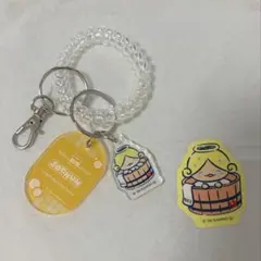 JOCHUM らくスパ ロッカーキー風キーホルダー 極楽湯 もこ