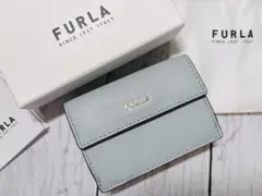 新品 FURLA ☆限定カラー☆ バビロン 三つ折り財布 ミニ ミント&ベージュ